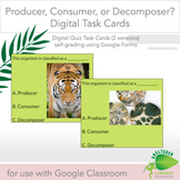 Producer Consumer Decomposer Digital Task Cards Middle Sch