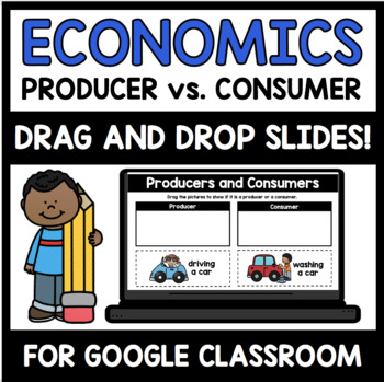 Preview of Producer and Consumer Economics Digital Interactive Sort ("Google Slides")