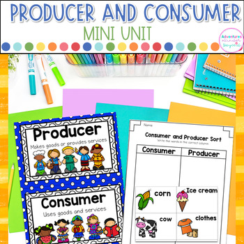 Preview of Producer and Consumer Mini Unit - Economics Kindergarten Social Studies Unit