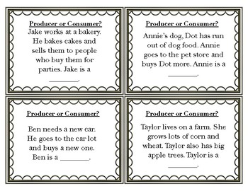Preview of Producer and Consumer task cards
