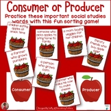 Producer or Consumer: An Economics Sorting Game for Primar