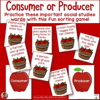 Preview of Producer or Consumer: An Economics Sorting Game for Primary Students