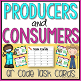 Producer or Consumer QR Code Self Checking Task Cards