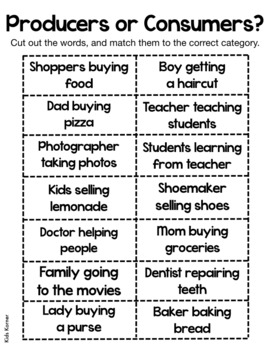 examples of producers and consumers in economics