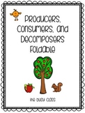 Producers, Consumers, and Decomposers Foldable