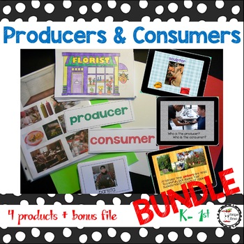 Preview of Producers and Consumers Activities BUNDLE Kindergarten - First Grade