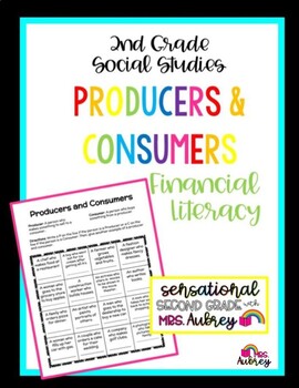 Preview of Producers and Consumers Worksheet- 2nd Grade Social Studies/Financial Literacy
