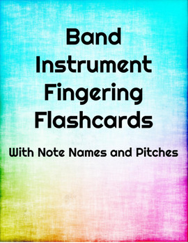 Preview of Product: Band Fingering Flash Cards - Bassoon