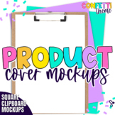 Product Cover Mockup | Clipboard Confetti Flatlay