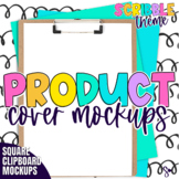 Product Cover Mockup | Clipboard Scribble Flatlay