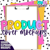 Product Cover Mockup | Clipboard Triangle Flatlay
