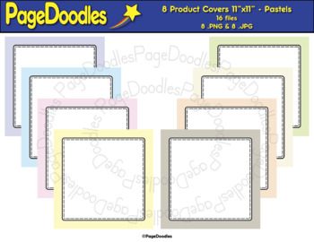 Product Covers for TPT Sellers, Pastels - High Quality Vector Graphics