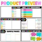 Product Preview Templates TPT Sellers Widescreen Landscape 16:9