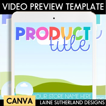 Preview of Product Preview Video | Canva Template | Colorful