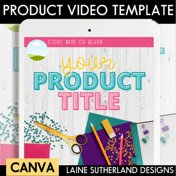 Preview of Product Preview Video | Canva Template | Fun Brights