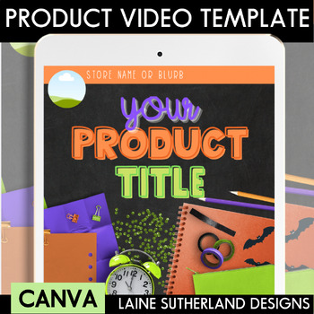 Preview of Product Preview Video | Canva Template | Halloween