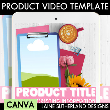 Preview of Product Preview Video | Canva Template | Pastel Spring