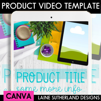 Preview of Product Preview Video | Canva Template | Rainbow