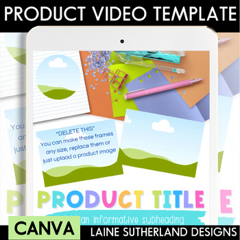 Preview of Product Preview Video | Canva Template | Spring
