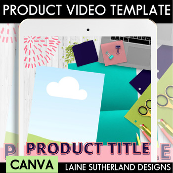Preview of Product Preview Video | Canva Template | Summer Preppy