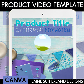 Preview of Product Preview Video | Canva Template | Winter