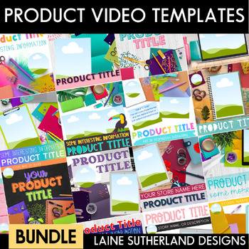 Preview of Product Preview Videos BUNDLE | Canva Templates