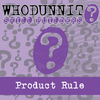 Preview of Product Rule Whodunnit Activity - Printable & Digital Game Options
