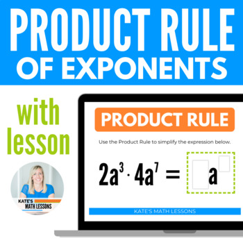 Preview of Product Rule of Exponents Boom Cards™ Digital Activity