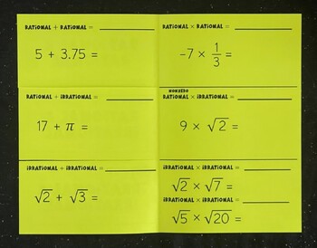 Product Sum Of Rational Irrational Numbers Algebra Foldable,Pros And Cons Of Concrete Floors In House