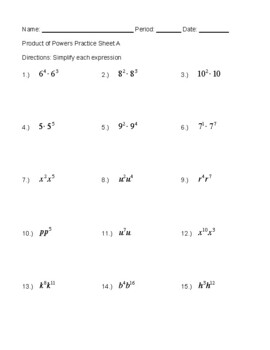 lesson 2 homework practice powers and exponents answers