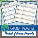 Exponents - Product of Powers Property