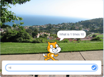 Preview of Product of two numbers game using Scratch 3.0