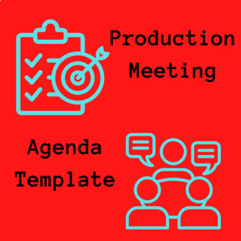 Preview of Production Meeting Agenda Template