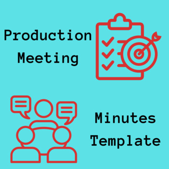 Preview of Production Meeting Minutes Template
