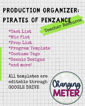 Preview of Production Organizer: Pirates of Penzance