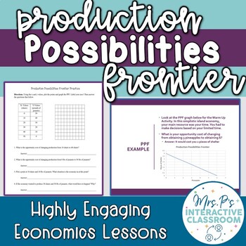 Preview of Production Possibilities Frontier (PPF) Economics Lesson (Distance Learning!)