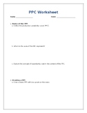 Production Possibility Worksheet