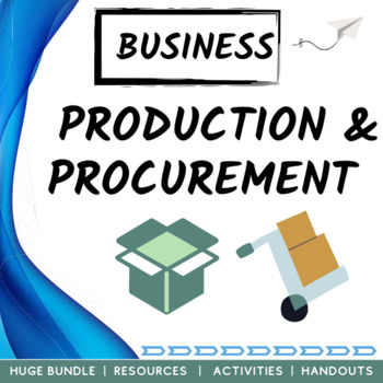 Preview of Production & Procurement Business Economics High School Bundle