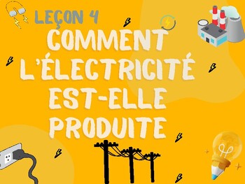 Preview of Production d'électricité - BC Curriculum - 7e année