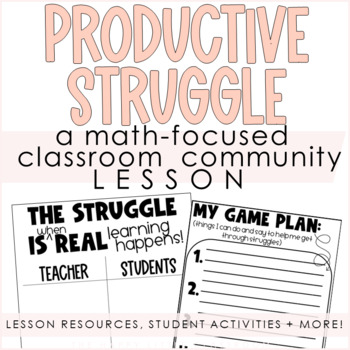 Preview of Productive Struggle | A Math-Focused Classroom Community Lesson
