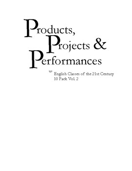 Preview of Products, Projects, and Performance for English - 10 Pack Vol 2