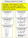 Products, Quotients, Sums and Powers of Monomials for PDF