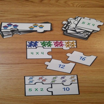 Preview of Equal Groups Multiplication Fact Fluency Practice Game 3rd Grade Math 3.OA.1