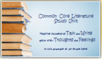 Preview of Prof Development-How to Teach a Common Core Literature Study Unit - For Teachers