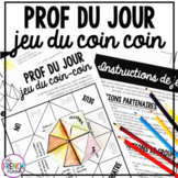 Prof du Jour fortune teller coin-coin | French speaking activity