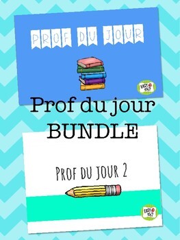 Preview of Prof du jour BUNDLE