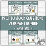 Prof du jour Questions: Volume 1 Bundle