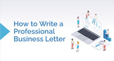 Professional Business Letter Lesson & Assignment