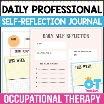 Preview of Professional Daily Self-Reflection Journal
