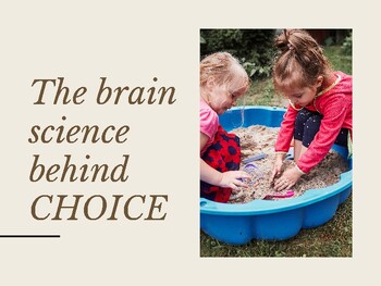 Preview of Professional Development - Choice in the Early Years